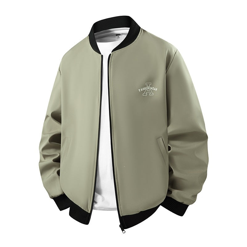 Herren Bomberjacke in Dunkelblau, modern und lässig, ideal für Frühling & Herbst Streetwear.