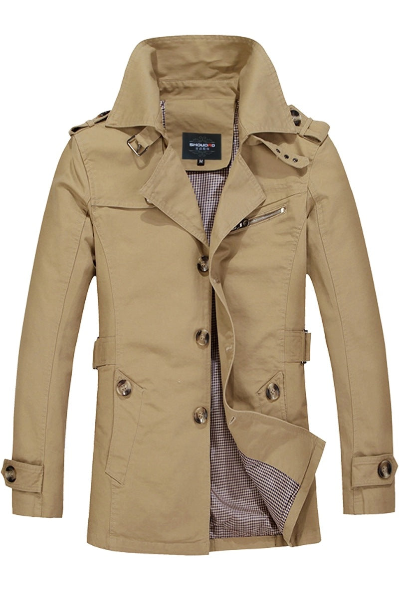 Sportliche Herren-Langjacke, vielseitig nutzbar, wetterbeständig, ideal für aktive Freizeit.