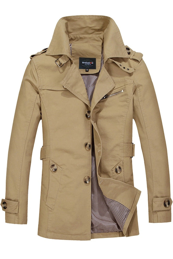 Sportliche Herren-Langjacke, vielseitig nutzbar, wetterbeständig, ideal für aktive Freizeit.