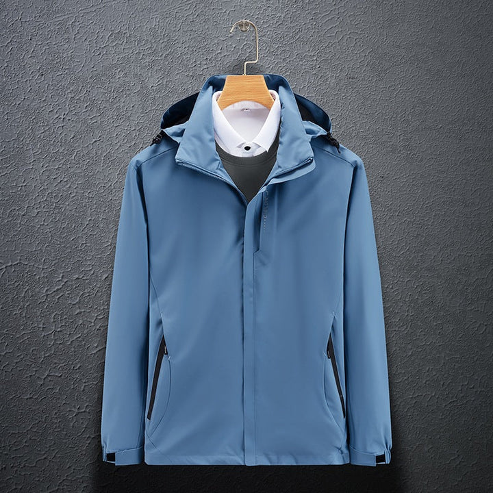 Praktische Herren Wind- & Wetterjacke, wasserabweisend & atmungsaktiv. Für jedes Outdoor-Abenteuer.