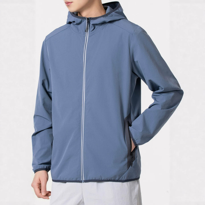 Herren leichte Outdoorjacke, atmungsaktiv & winddicht, ideal für Frühling & Sommer Aktivitäten.