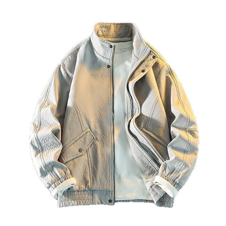 Herbst-/Frühlingsjacke für Männer, schlanker Schnitt, windabweisend, perfekt für den Übergang.
