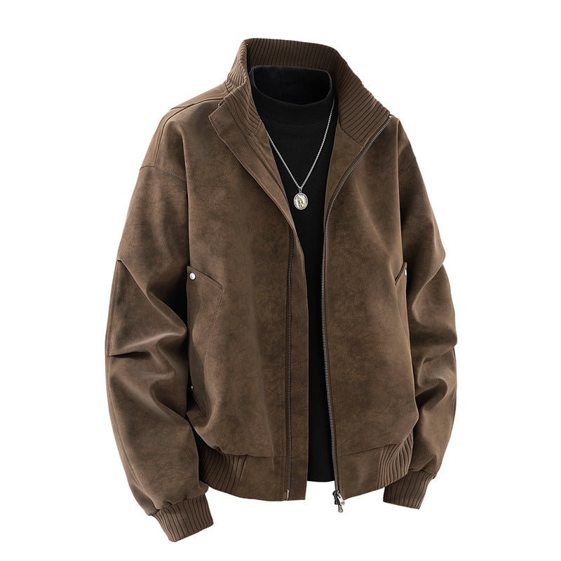 Lässige Herren Bomberjacke aus strapazierfähigem Stoff, perfekt für den modernen Freizeitlook.