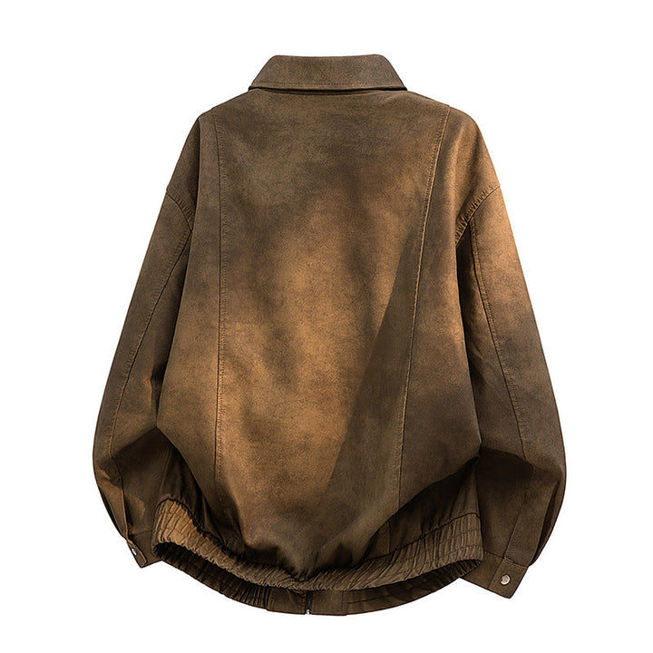 Lässige Freizeitjacke für Herren in Kaffee, perfekt als Übergangsjacke für modische Alltagslooks.