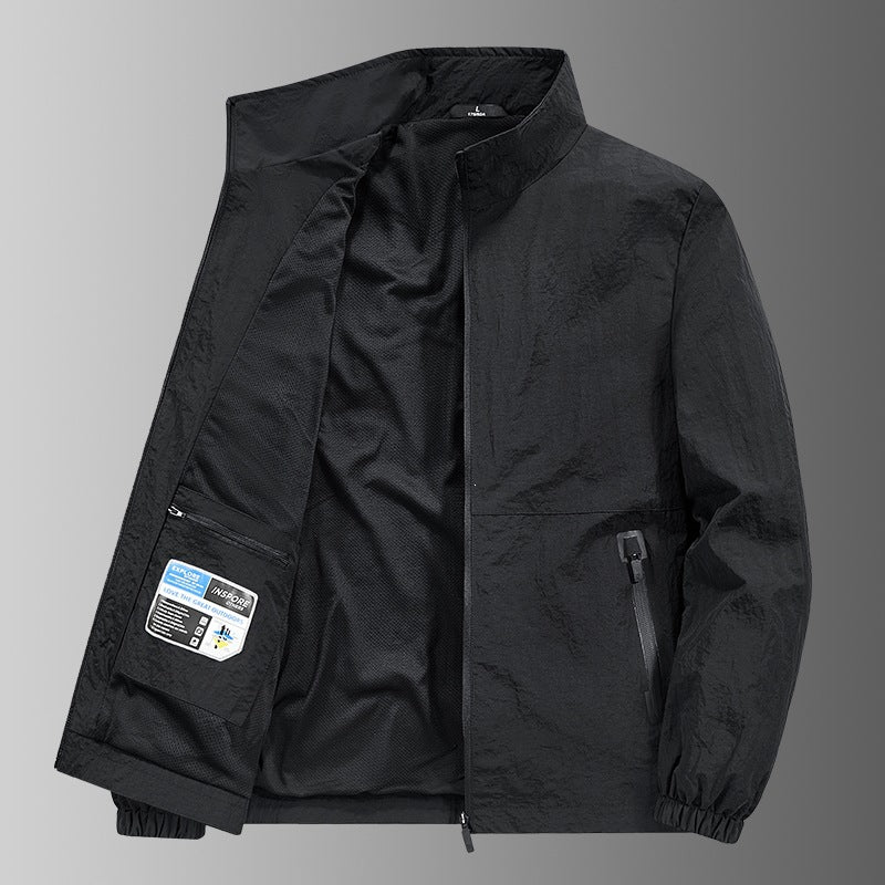 Robuste Herren Freizeitjacke, atmungsaktiv und leicht, perfekt für jede Outdoor-Gelegenheit.