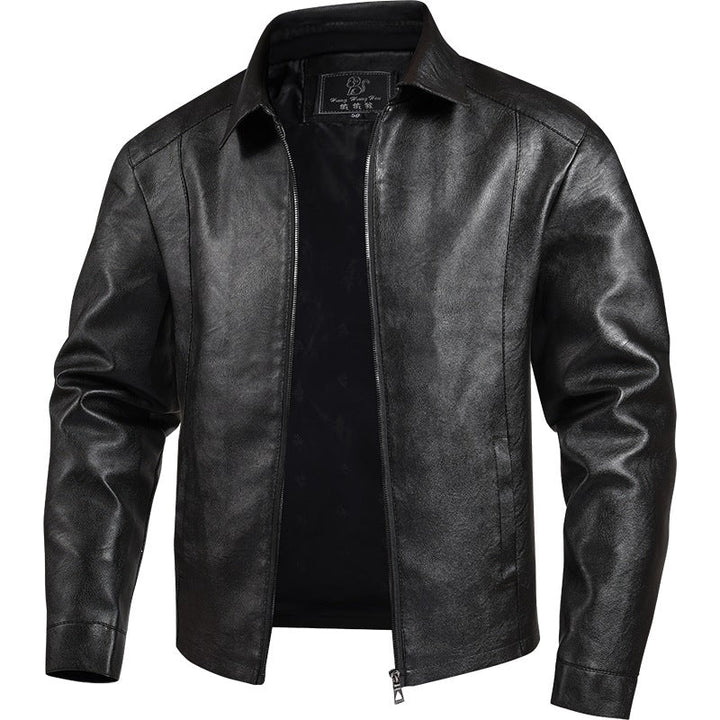 Trendige schwarze Herrenjacke für Streetwear, im Slim Fit Schnitt, betont modernen & selbstbewussten Stil.