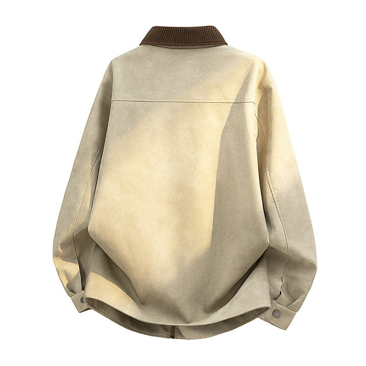 Lässige Herrenjacke mit Stehkragen, perfekt für Frühling und Herbst. Eine vielseitige Freizeitjacke.