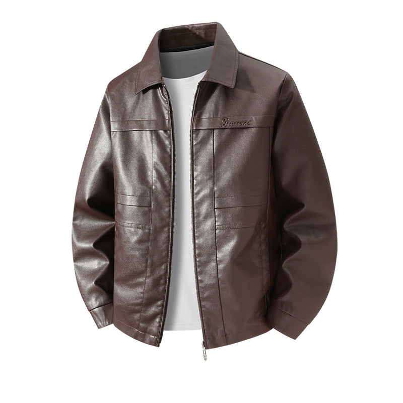 Moderne Herrenjacke, schwarz, mit elegantem Stehkragen. Perfekte Herrenbekleidung für Übergangszeiten & stilvolle Auftritte.