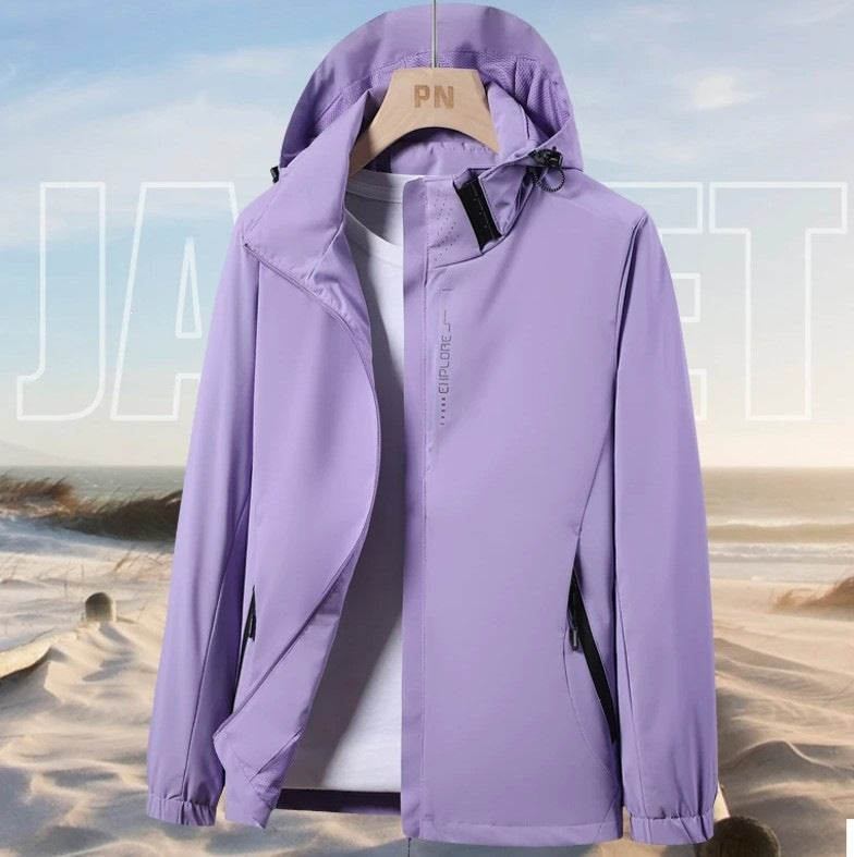 Herren Funktionsjacke, winddicht & wasserabweisend für Outdoor-Abenteuer. Ideal als Wetter- & Sportjacke.