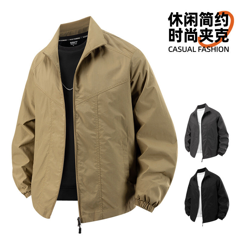 Leichte Herren Übergangsjacke in modernem Stil, perfekt für Frühling und Herbst. Stilvoll & vielseitig.