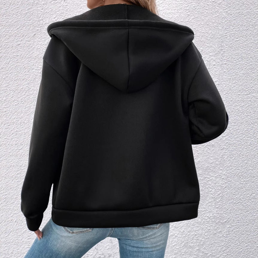 Gemütliche Damen Hoodie-Jacke in XL, weich und warm. Ideal für kalte Tage, Sport und entspannte Freizeit-Momente.