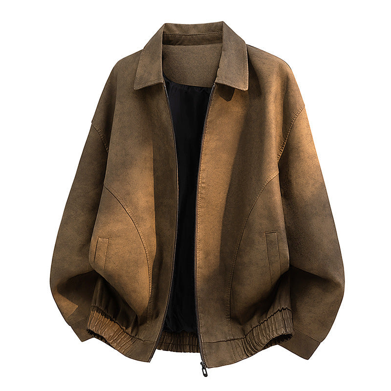 Robuste Herren Jacke in Kaffee, stylisch und funktional, perfekt für jede lässige Gelegenheit.
