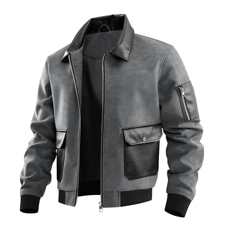 Elegante Herren Bomberjacke, modisch und vielseitig für Business Casual oder sportliche Freizeit-Outfits.
