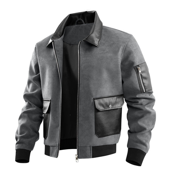 Elegante Herren Bomberjacke, modisch und vielseitig für Business Casual oder sportliche Freizeit-Outfits.