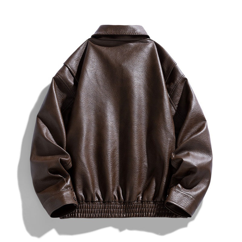 Stilvolle Herren-Übergangsjacke mit Reißverschluss, ideal für Freizeit und Outdoor-Aktivitäten.