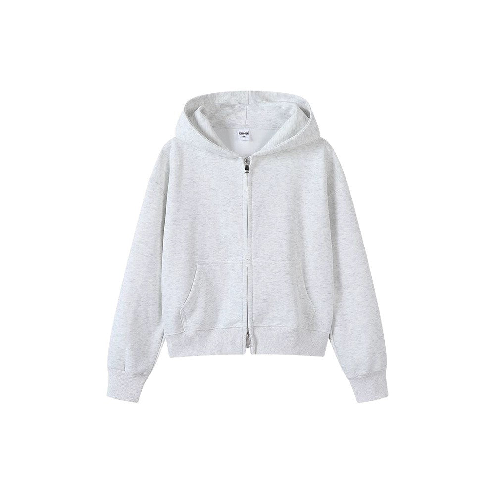 Stilvolle Damen Reißverschlussjacke mit Kapuze, vielseitig für jede Gelegenheit.