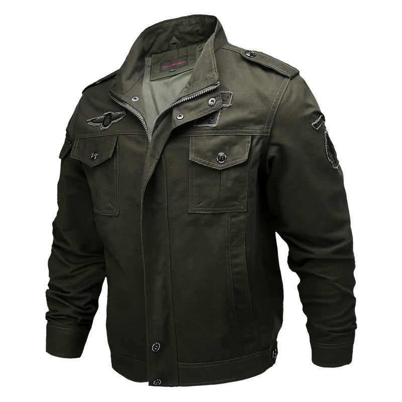 Stilvolle, bequeme Herren Militärjacke, perfekt für Freizeit & urbane Mode. Eine vielseitige Übergangsjacke.