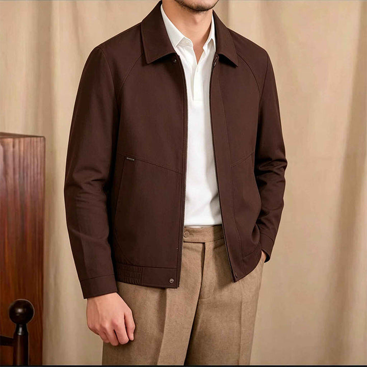 Slim-fit Herrenjacke, elegant und casual kombinierbar, ideal für den modernen Mann im Frühling & Herbst.