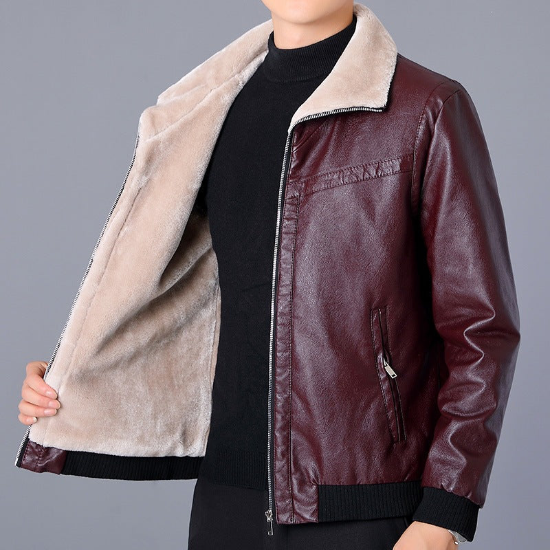 Stilvolle warme Herren-Freizeitjacke, schlichtes Design, passend für diverse Anlässe & kühles Wetter.