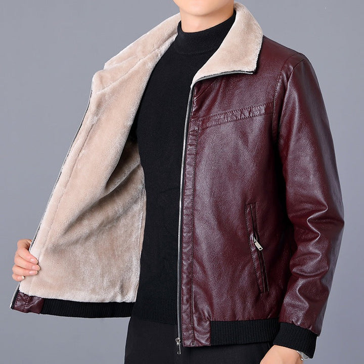 Stilvolle warme Herren-Freizeitjacke, schlichtes Design, passend für diverse Anlässe & kühles Wetter.