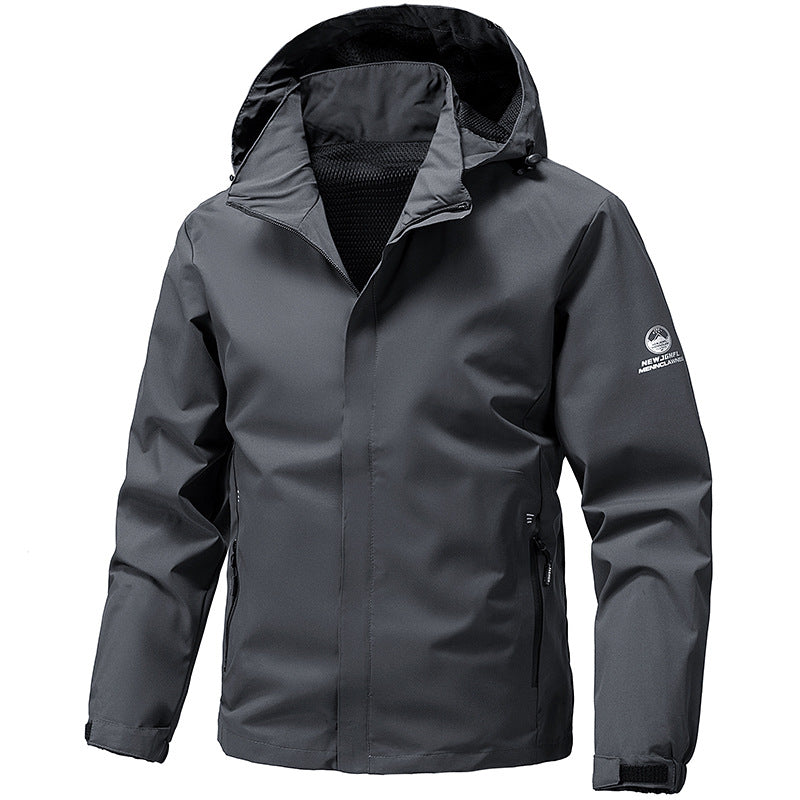 Robuste Herren Regen- & Windjacke Drune für Outdoor-Abenteuer. Leicht, atmungsaktiv & wetterfest. Sportjacke.
