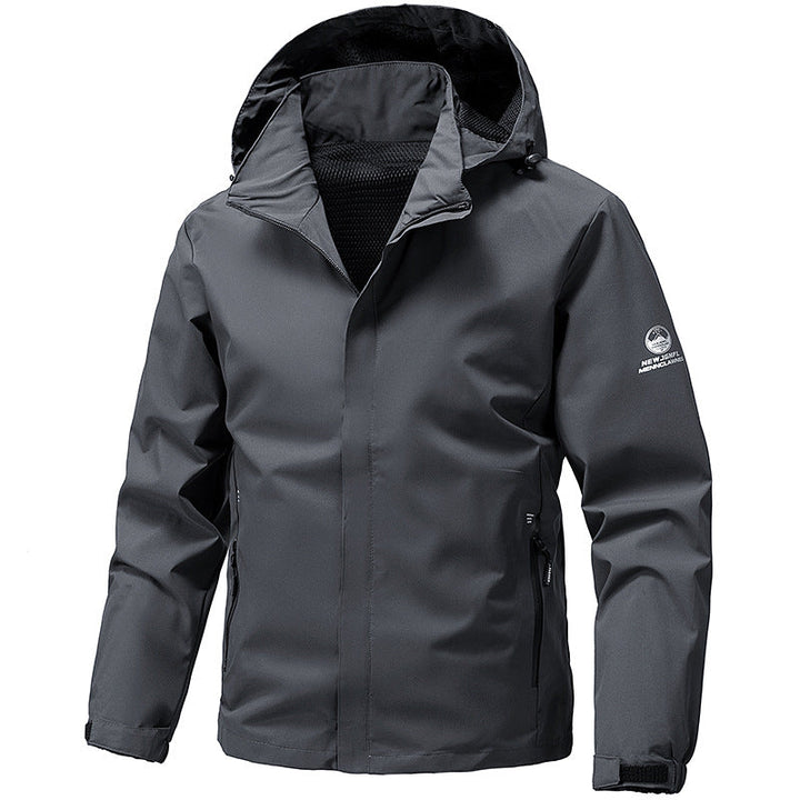 Robuste Herren Regen- & Windjacke Drune für Outdoor-Abenteuer. Leicht, atmungsaktiv & wetterfest. Sportjacke.