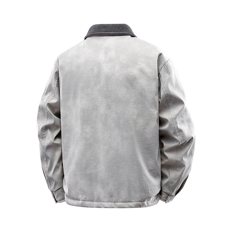 Robuste Herrenjacke in Lederoptik, warm & lässig. Vielseitige Übergangsjacke und Freizeitjacke für Herren.
