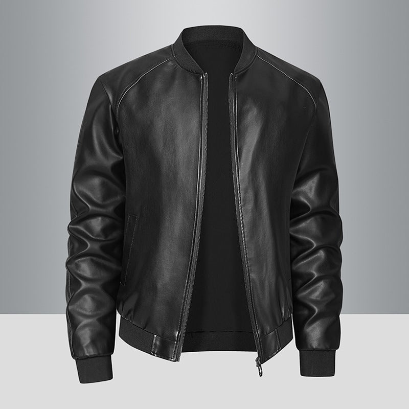 Hochwertige schwarze Herren Bomberjacke mit modernem Design, kombiniert Eleganz & Komfort. Eine modische Alltagsjacke.