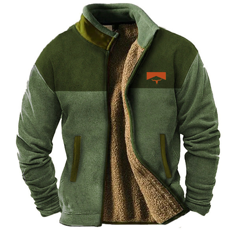 Stilvolle, bequeme Herrenjacke für Freizeitaktivitäten. Warme Alltags-Übergangsjacke mit modernem Look.