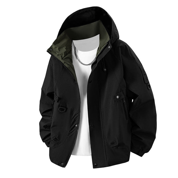 Hochsichtbare Herren Sportjacke, winddicht, wasserabweisend & atmungsaktiv. Ihre ideale Outdoor-Begleiterin.