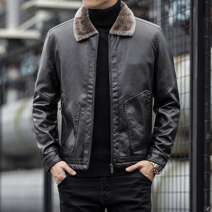 Vielseitiger Herren Blouson mit Teddykragen. Modische Herbstjacke & Winterjacke für Büro und Freizeit.