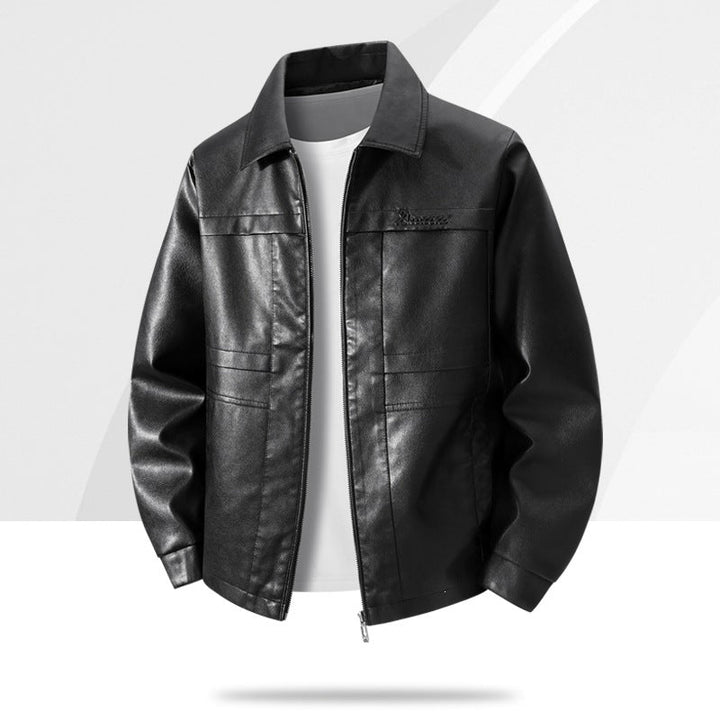 Elegante Herren-Übergangsjacke in Dunkelblau, moderner Schnitt. Vielseitige Oberbekleidung für Alltag & formelle Anlässe.