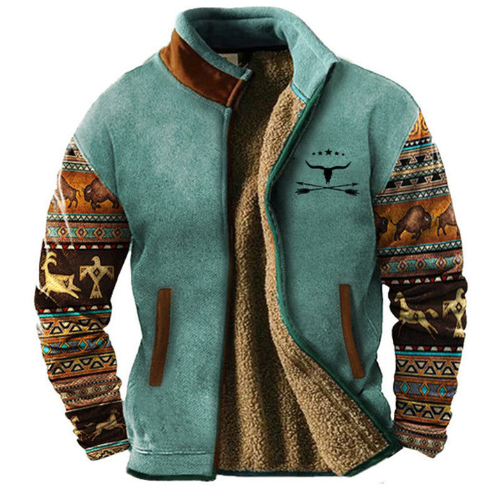 Bequeme, lässige Herrenjacke für Freizeit & Outdoor. Warme Übergangsjacke in modernem Design.