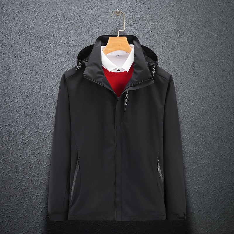 Robuste Herren Windjacke, atmungsaktiv & strapazierfähig für Sport, Reise & Freizeit. Perfekte Übergangsjacke.