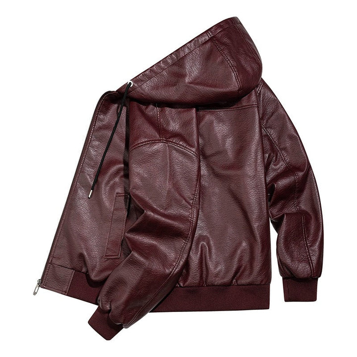 Braune Herren Kapuzenjacke, warm & stilvoll, perfekt für Herbst- & Wintermode. Bequeme Freizeitjacke.
