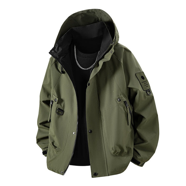 Multifunktionale Ganzjahresjacke für Herren, hochsichtbar. Ideal für Outdoor, Sport, Wandern & Freizeit.