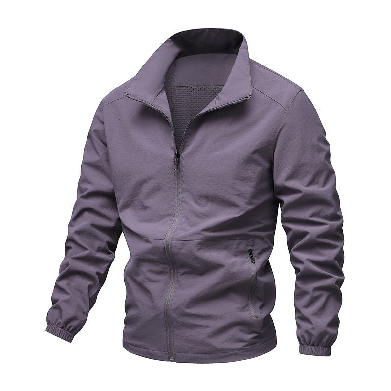 Herren leichte Windjacke, ideal für Sport & Freizeit. Atmungsaktive Outdoorjacke mit Windschutz für Männer.
