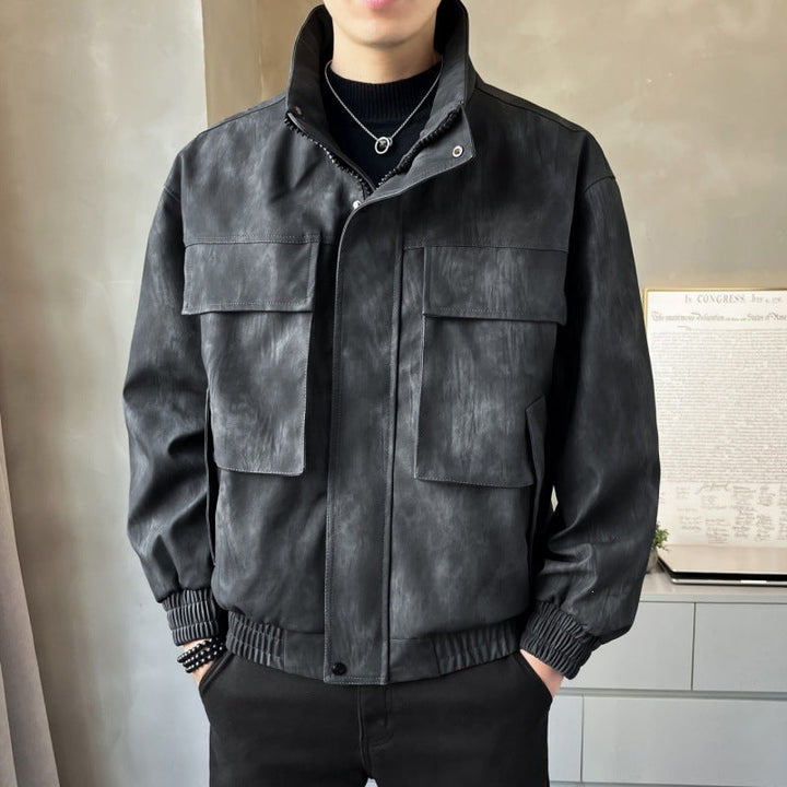 Stylische Herren Urban Jacke: bequem & funktional. Perfekte Alltags- & Übergangsjacke für Herrenmode.
