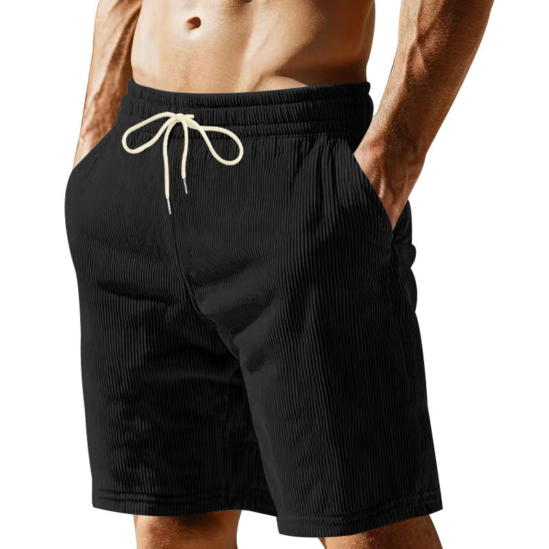 Bequeme Freizeithose für Herren mit elastischem Bund und Kordelzug.