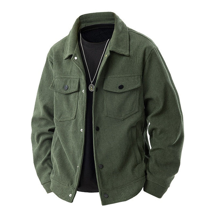 Vielseitige Herren Übergangsjacke, stilvoll & alltagstauglich, mit Stehkragen und seitlichen Eingrifftaschen.