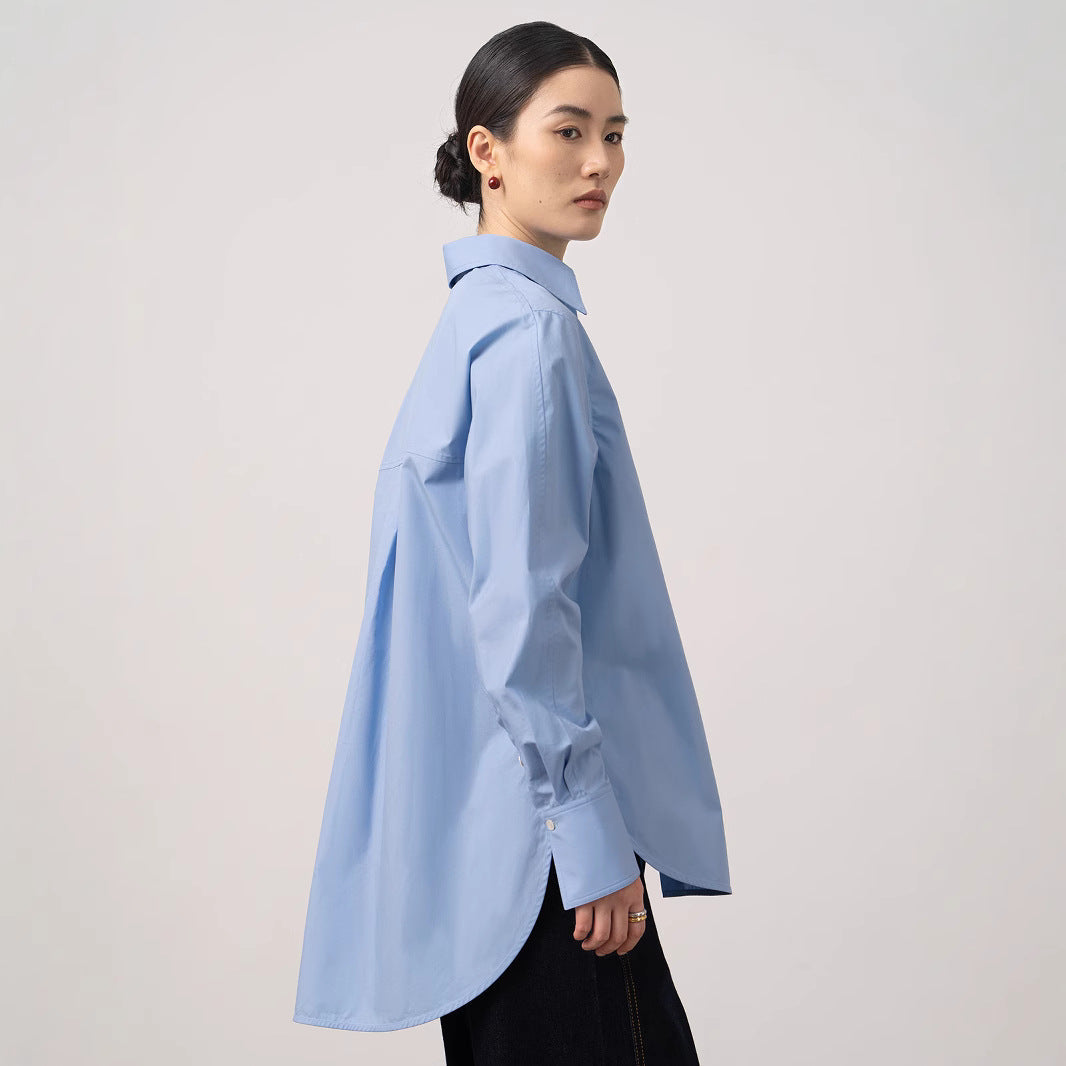 Stilvolles Damen Langarmhemd, klassisch geschnitten mit eleganter Knopfleiste. Ideal für einen schicken Look.