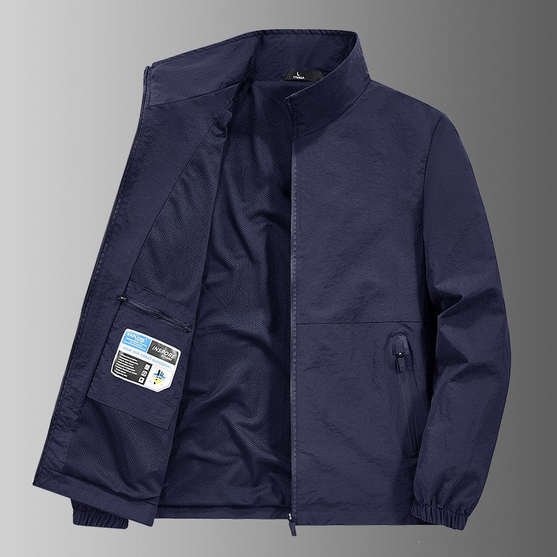 Vielseitige Herren Übergangsjacke, leicht, atmungsaktiv und windabweisend für Frühling/Herbst.
