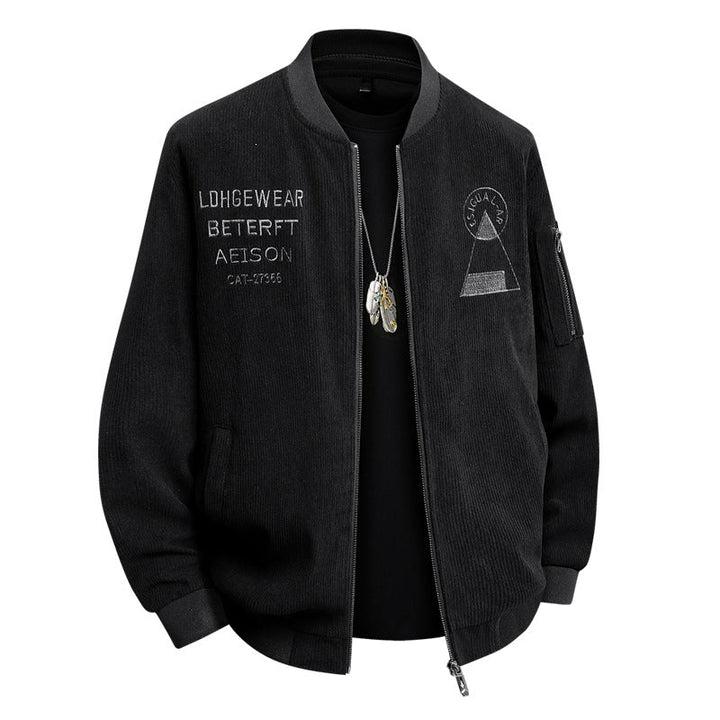 Komfortable und modische Herren Bomberjacke. Beige, ideal als Übergangs- und Freizeitjacke.