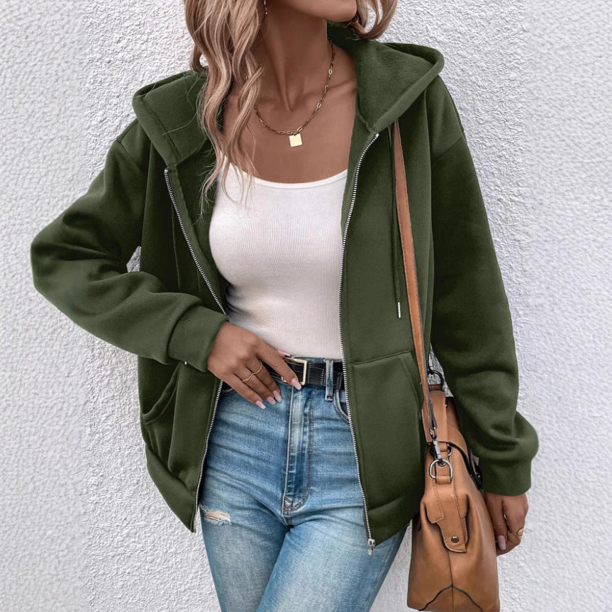 Sportliche, vielseitige Damen Kapuzenjacke in XL. Warm, weich und komfortabel für Herbst, Winter und den Alltag.