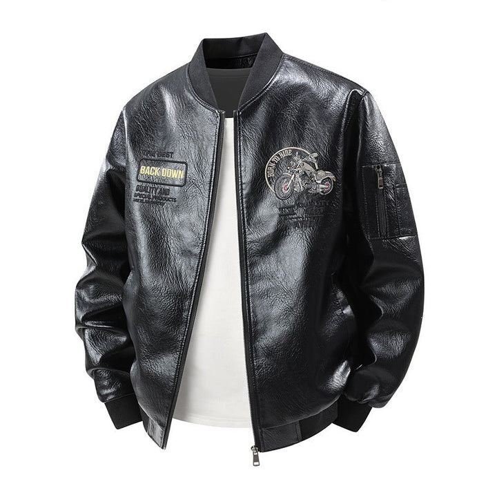 Trendige Herren Jacke mit aufwendigen Stickereien, ein Must-have in jeder modernen Herrenmode-Kollektion.