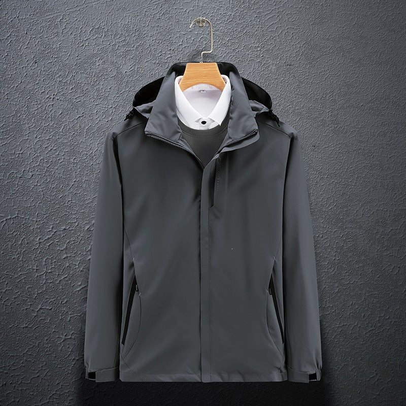 Robuste Herren Reisejacke, winddicht & atmungsaktiv. Ideal als Funktionsjacke für Sport & Freizeit.