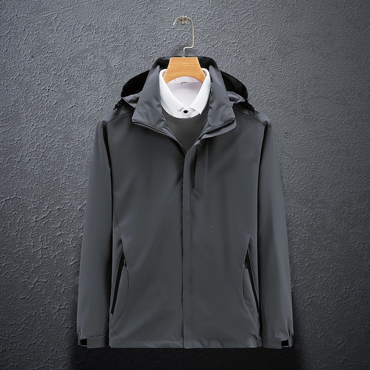 Robuste Herren Reisejacke, winddicht & atmungsaktiv. Ideal als Funktionsjacke für Sport & Freizeit.