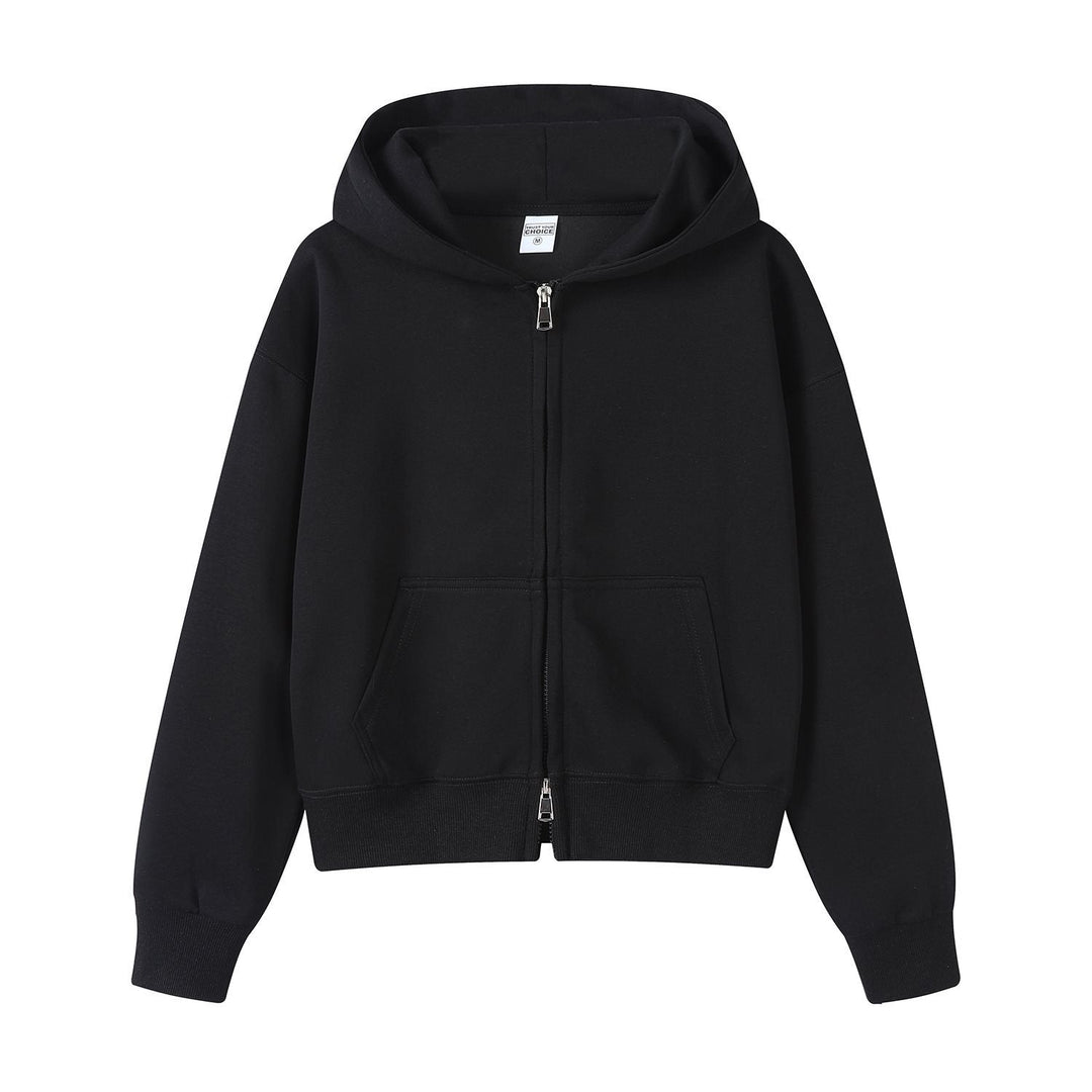 Komfortable und stilvolle Damen Reißverschlussjacke mit Kapuze, für modische Frauen.
