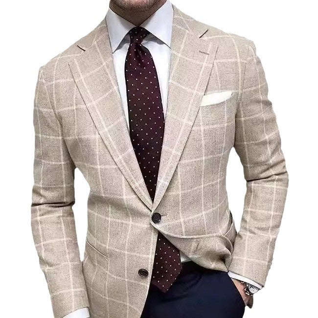Grauer Slim Fit Herrenblazer: Klassischer, moderner Sakko für Business-Meetings und elegante Looks.
