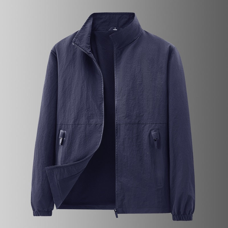 Hochwertige Herren Funktionsjacke, vielseitig für Outdoor, Sport, Reise & Freizeit.
